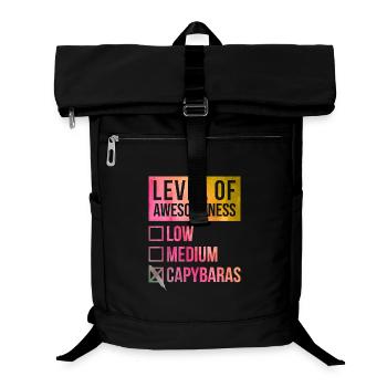Capybara - Laptop-Rucksack  - Schwarz - Vorne