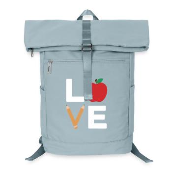 Ich liebe Apple Pencil Typografie - Laptop-Rucksack  - Eisblau - Vorne