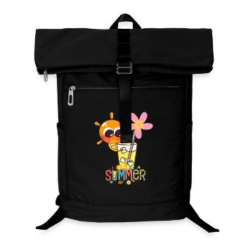 Sommerstimmung – schöne Sonne und Getränk. - Laptop-Rucksack  - Schwarz - Vorne