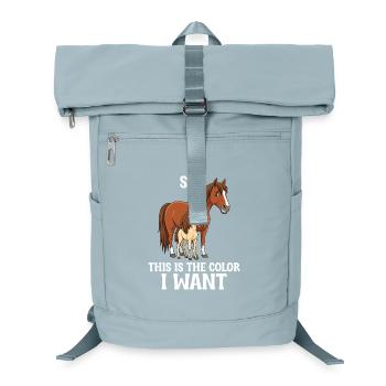 Humor Reiter Reiten - Laptop-Rucksack  - Eisblau - Vorne