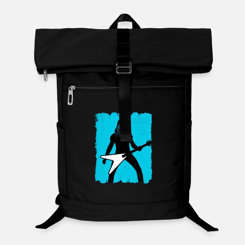 Affiche du guitariste heavy metal Sac à dos ordinateur