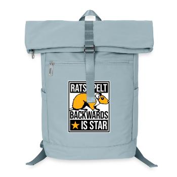 Rats Spelt Backwards Is Star Lustiger Ratte Spruch - Laptop-Rucksack  - Eisblau - Vorne