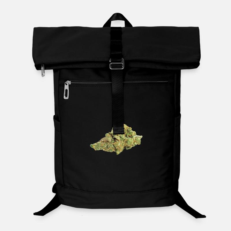 Single Cannabis / Weed Bud / Blossom Laptop Backpack