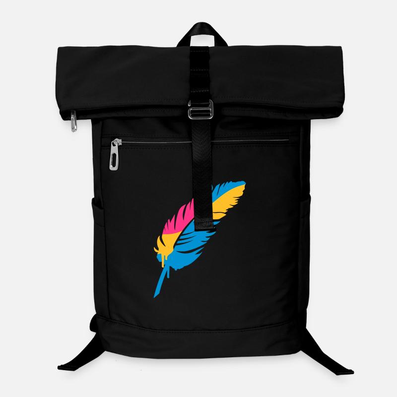 A colorful feather Laptop Backpack
