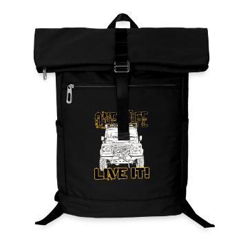Defender one life live it - Laptop Backpack - black - Front