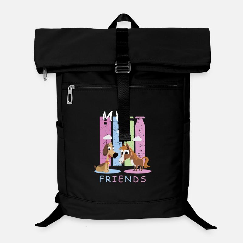 Pferd und Hund Laptop-Rucksack 