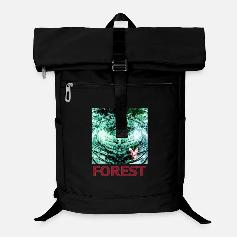 Wald Spiegelung und Schmetterling Laptop-Rucksack 