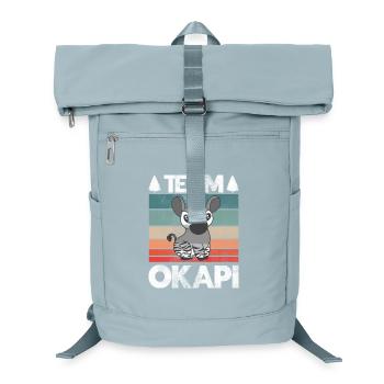 Okapi the Jewel of the Jungle - Laptop Backpack - ice blue - Front