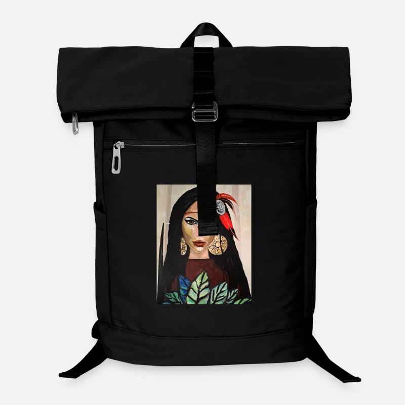 Schamanin - Laptop-Rucksack  - Schwarz