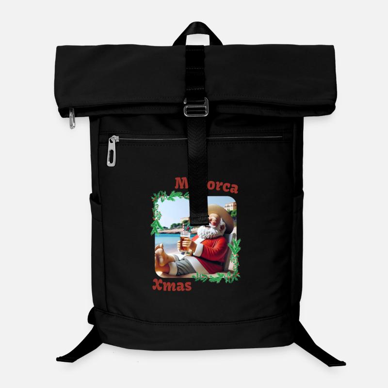 Mallorca Xmas - Weihnachtsmann im Urlaub Laptop-Rucksack 