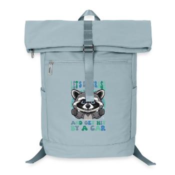 Eat Trash Raccoon Sarcasm - Laptop Backpack - ice blue - Front