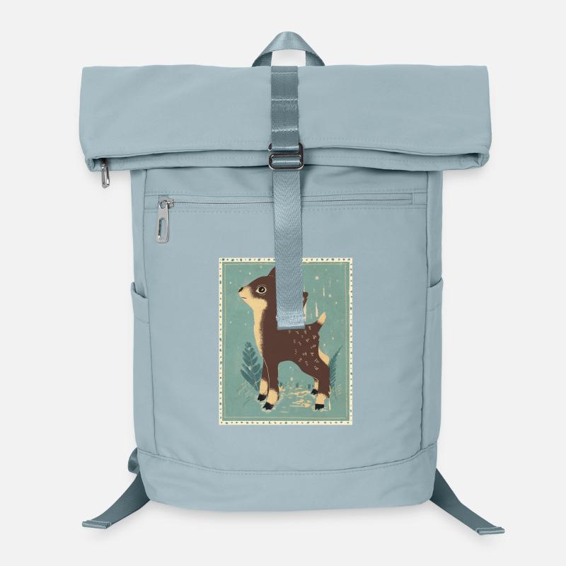 Reh im Retrowald Laptop-Rucksack 