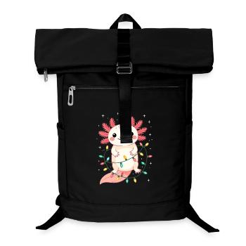 Axolotl Weihnachten Weihnachtspullover lustig süß - Laptop-Rucksack  - Schwarz - Vorne