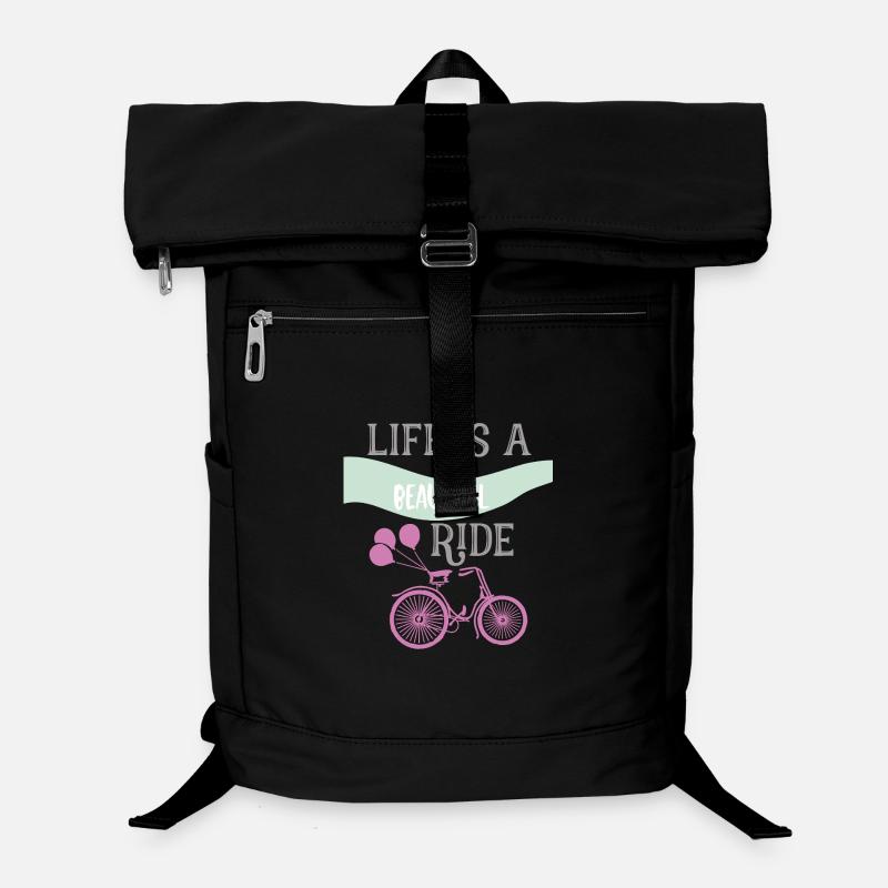 La vie est un magnifique graphique de vélo de sortie Sac à dos ordinateur