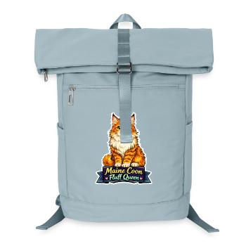 Maine Coon Fluff Queen Katze Design - Laptop-Rucksack  - Eisblau - Vorne