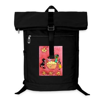 Pudding à la vanille - Sac à dos ordinateur - noir - Devant