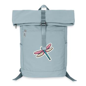 Dragonfly in pastel - Laptop Backpack - ice blue - Front