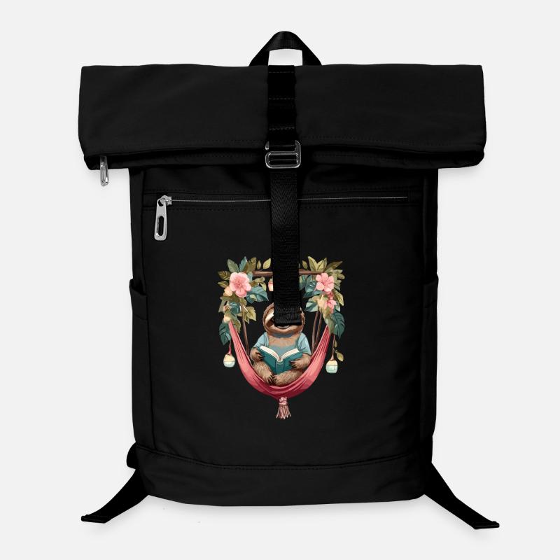 Süßes Faultier in der Hängematte Laptop-Rucksack 