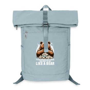 Pelmeni Bear Strong Gift - Laptop Backpack - ice blue - Front