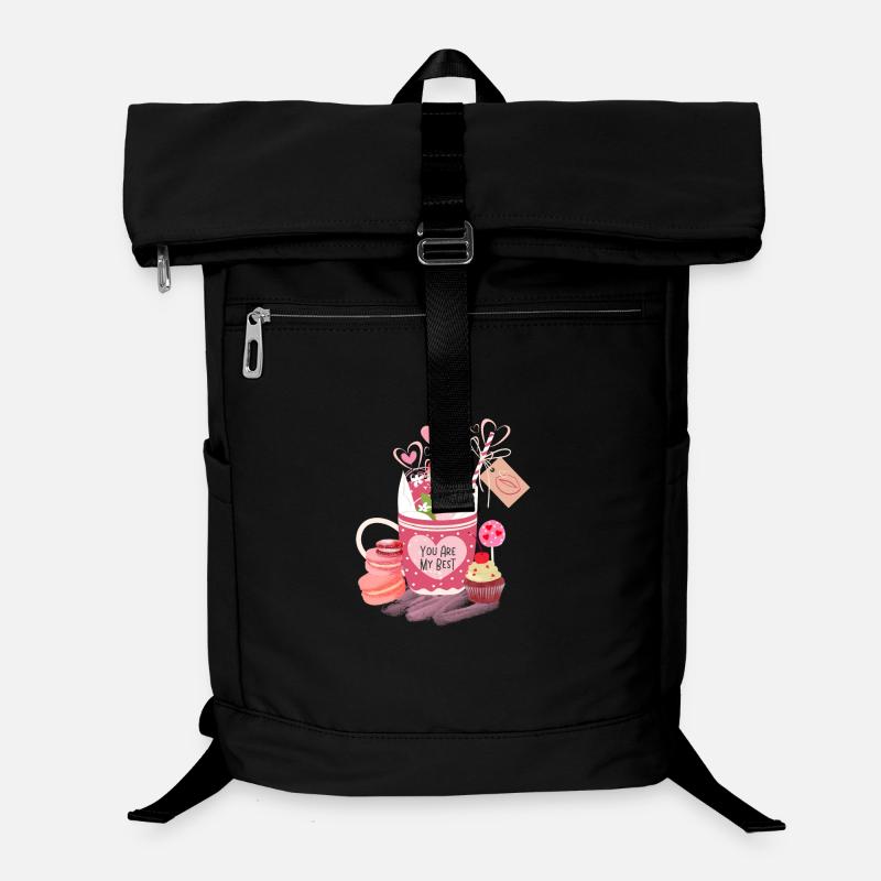 Valentinstag Geschenk,Happy Valentine's Day Shirt - Laptop-Rucksack  - Schwarz