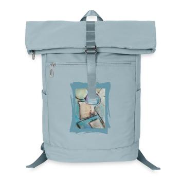 Aquarelle abstraite avec des ballons - Sac à dos ordinateur - bleu glacier - Devant