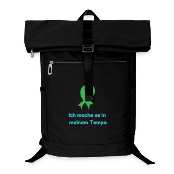 I do it at my pace - Laptop Backpack - black - Front