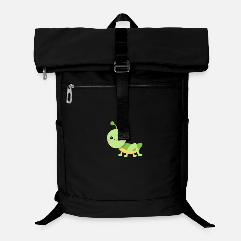 Lebhafter Heuschrecke - Laptop-Rucksack  - Schwarz