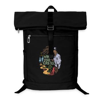 Hänsel und Gretel Hexenhaus Vintage - Laptop-Rucksack  - Schwarz - Vorne