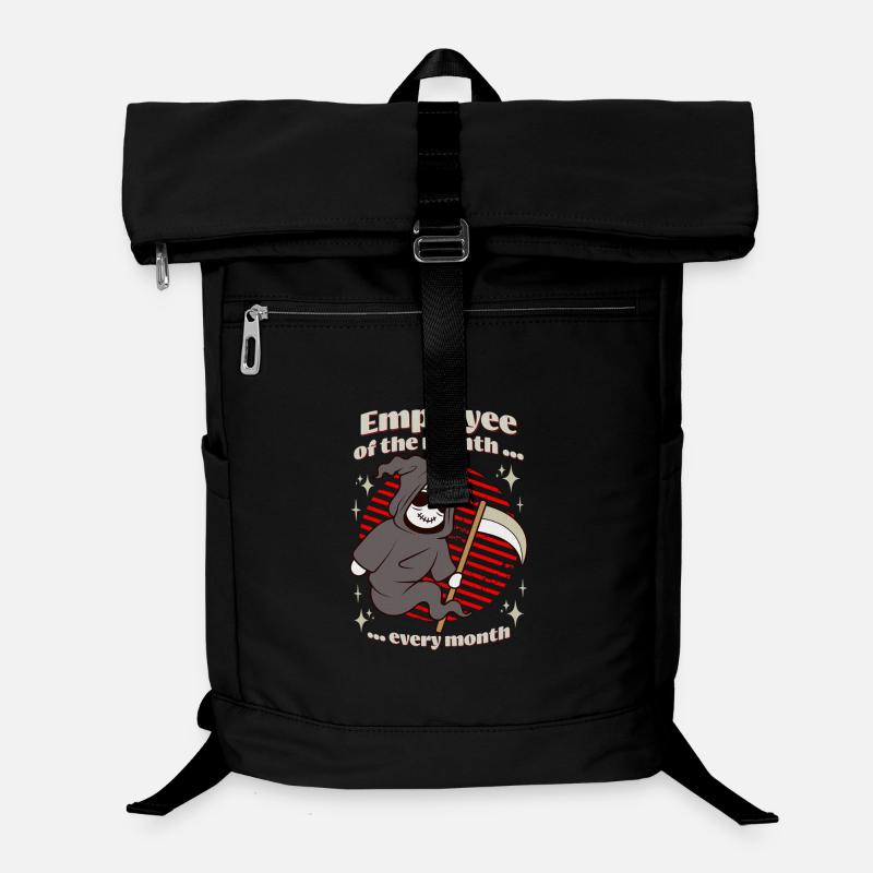 Sensenmann Mitarbeiter des Monats Laptop-Rucksack 