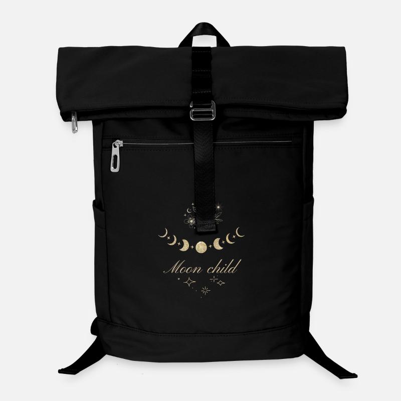 Phases de la lune et étoiles avec texte de l'enfant Lune. Sac à dos ordinateur