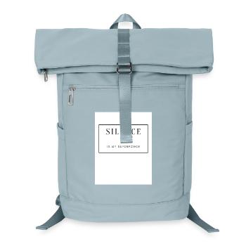 Stille, Kraft und Gelassenheit auf Textilien - Laptop-Rucksack  - Eisblau - Vorne