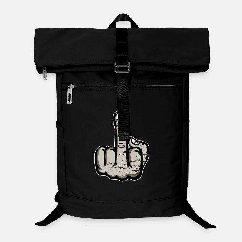 Doigt du milieu Doigt puant Baise Tu Design Sac à dos ordinateur