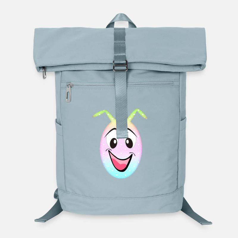 Pastel Hearts Smile Egg Kawaii Laptop Backpack