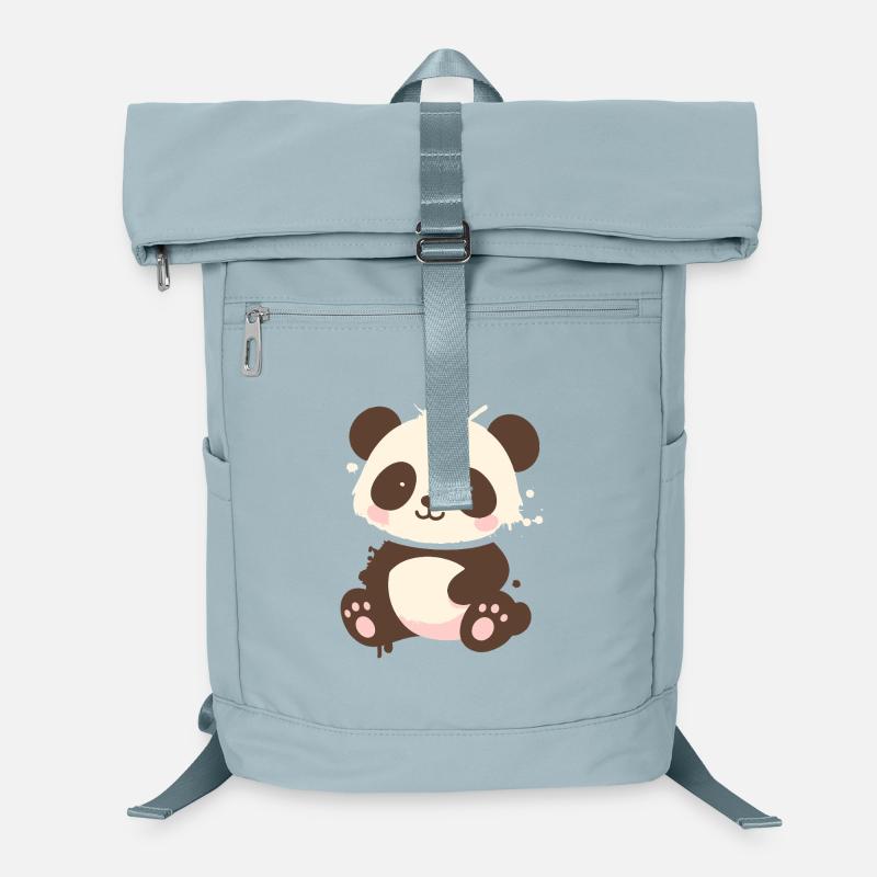 Cute Panda – Playful Graffiti Cartoon Laptop Backpack