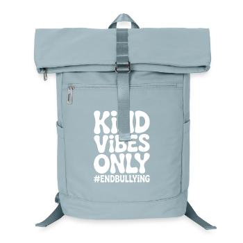 Freundliche Vibes beenden nur Mobbing - Laptop-Rucksack  - Eisblau - Vorne