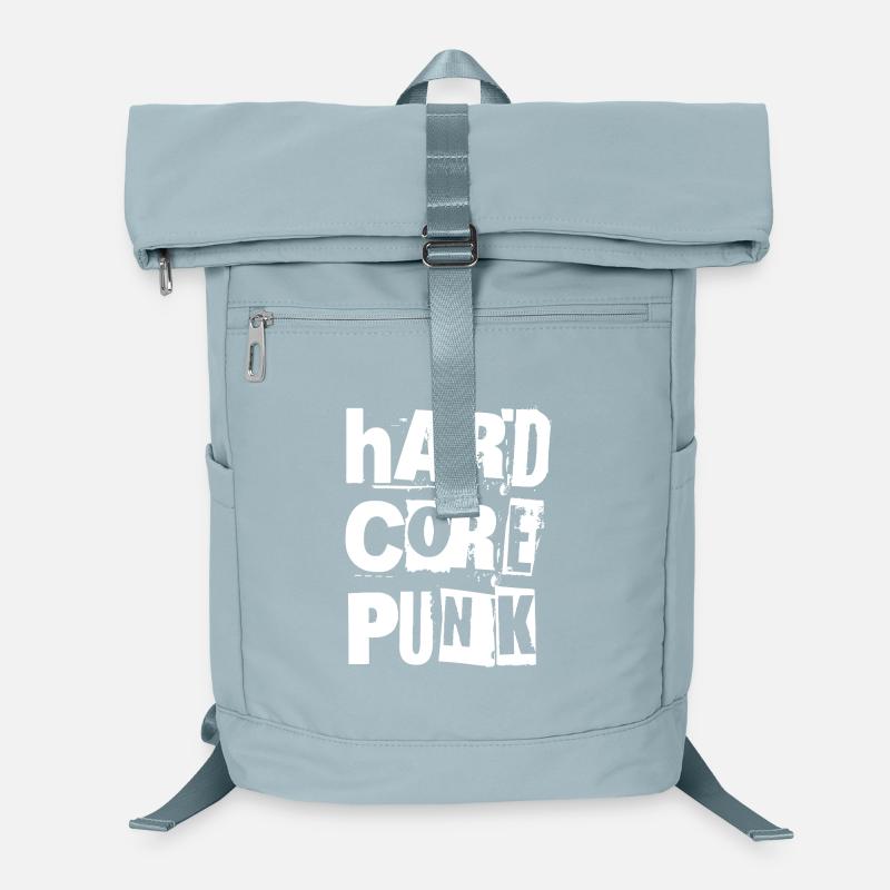 Hardcore Punk Distressed Typografie Laptop-Rucksack 