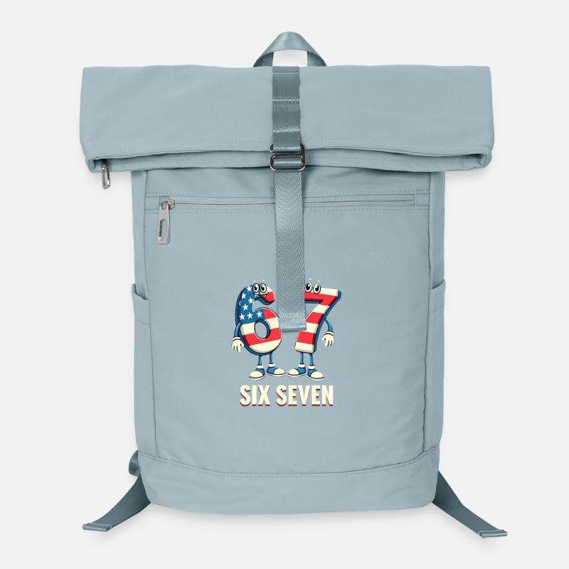 US Flag 67 Memes Six Seven Laptop-Rucksack 
