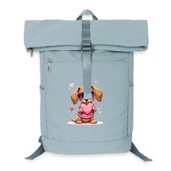 Dackel Dachshund Tekel - Laptop-Rucksack  - Eisblau - Vorne