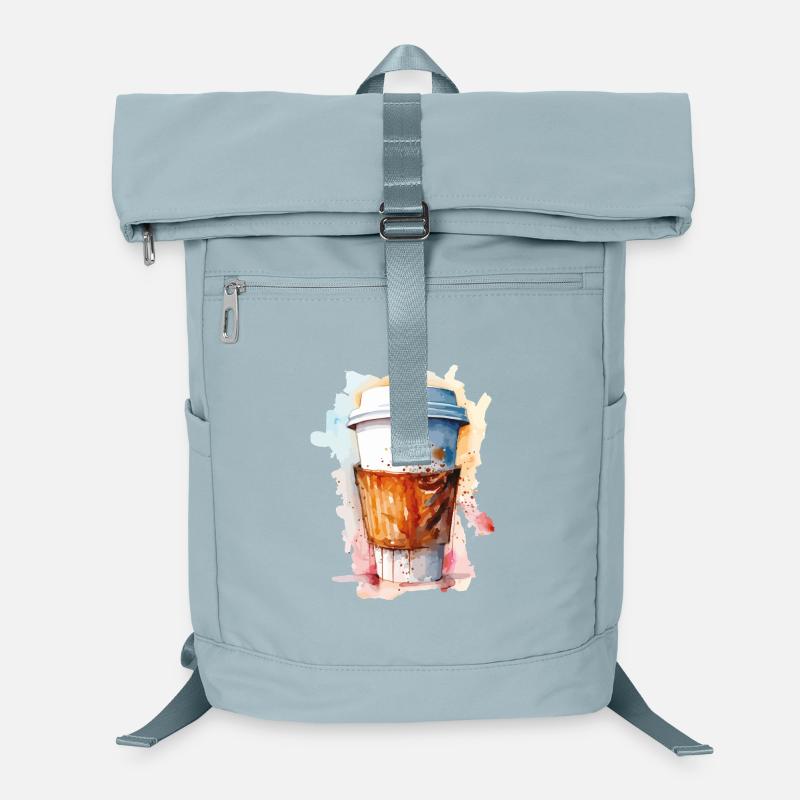Wasserfarben ToGo Kaffee Laptop-Rucksack 