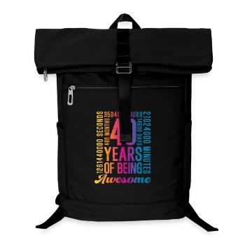 40 Jahre 40. Geburtstag - Laptop-Rucksack  - Schwarz - Vorne
