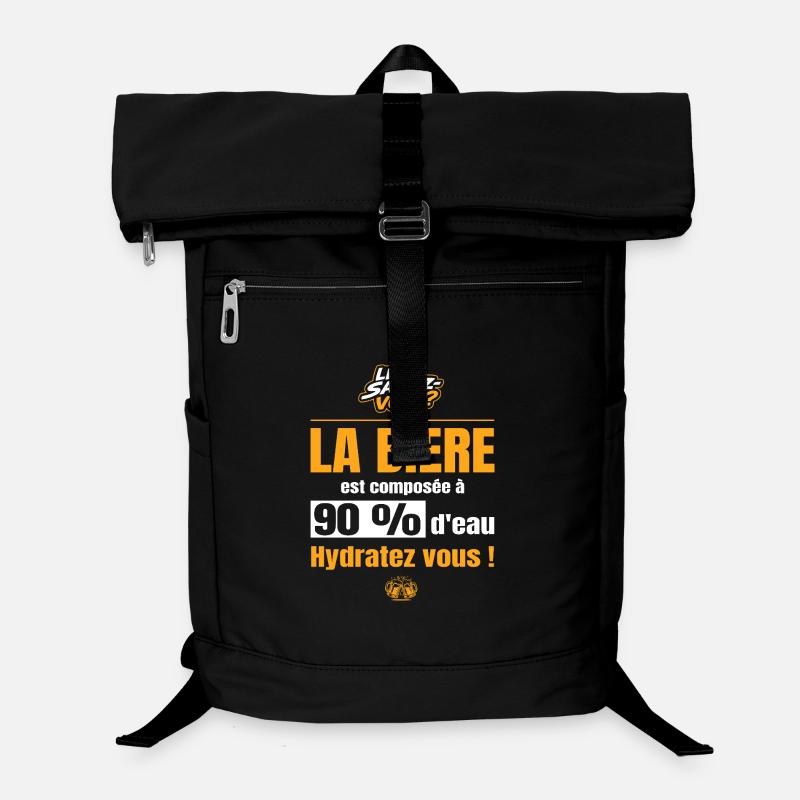 La bière est composée à 90% d'eau, hydratez vous ! Sac à dos ordinateur