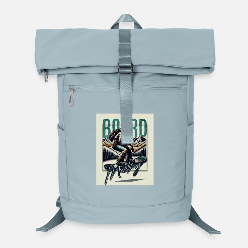 Snowboarding Board Meeting Laptop Backpack
