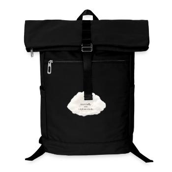Mental airplane mode - Laptop Backpack - black - Front