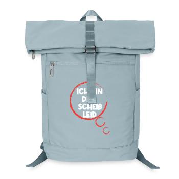 Gleichgültig Egal Statement Ist Mir Wurscht - Laptop-Rucksack  - Eisblau - Vorne