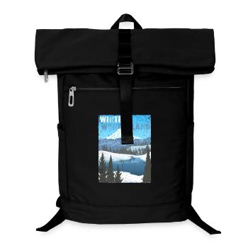 Winter Wonderland - public domain modificated - Laptop Backpack - black - Front
