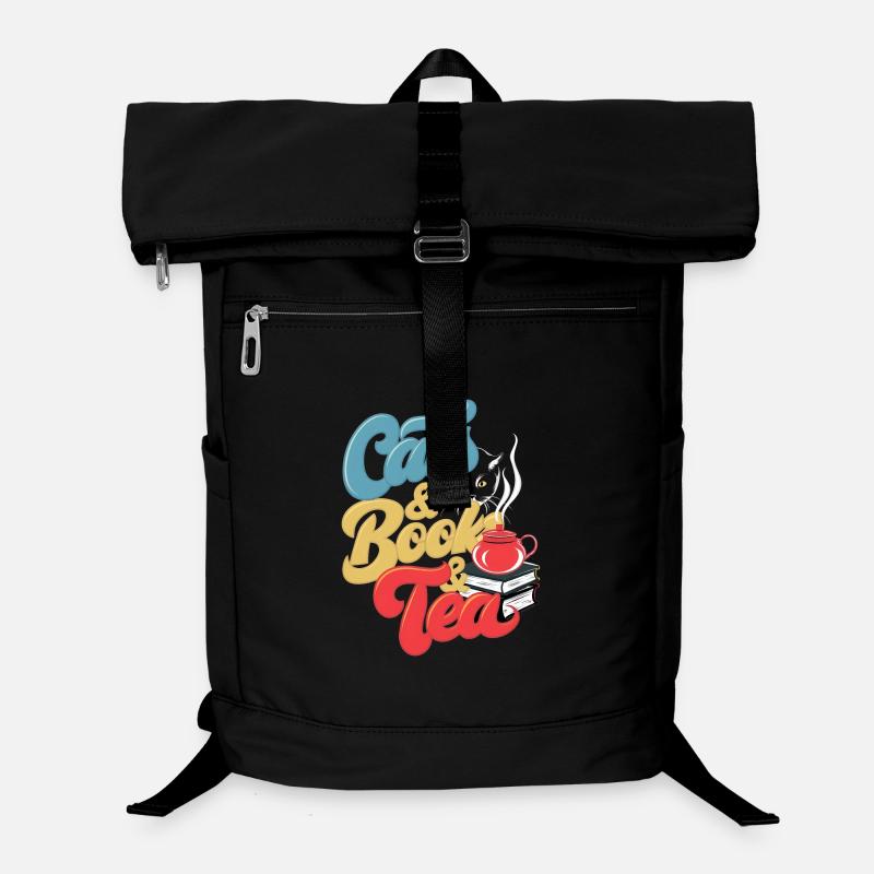 Katzen und Tee Druck Laptop-Rucksack 