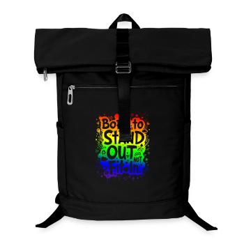 NÉ POUR SE DÉMARQUER, PAS POUR S’INTÉGRER - Sac à dos ordinateur - noir - Devant