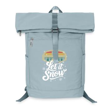 Let It Snow Ski Winterlandschaft Schneelandschaft - Laptop-Rucksack  - Eisblau - Vorne