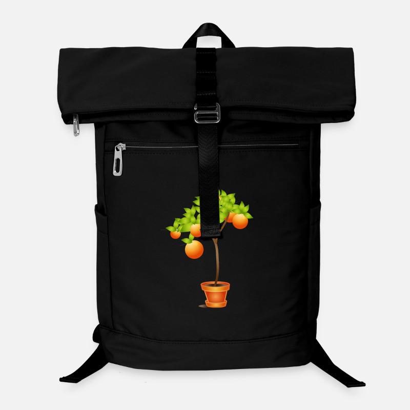 Petit oranger en pot de fleurs Sac à dos ordinateur