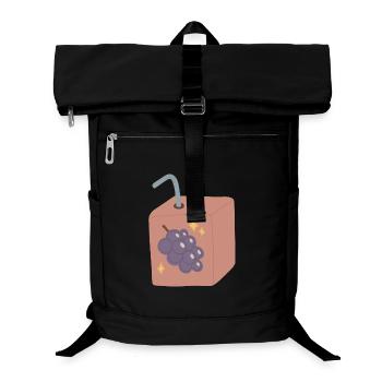 Grape Juice Box Design - Laptop Backpack - black - Front